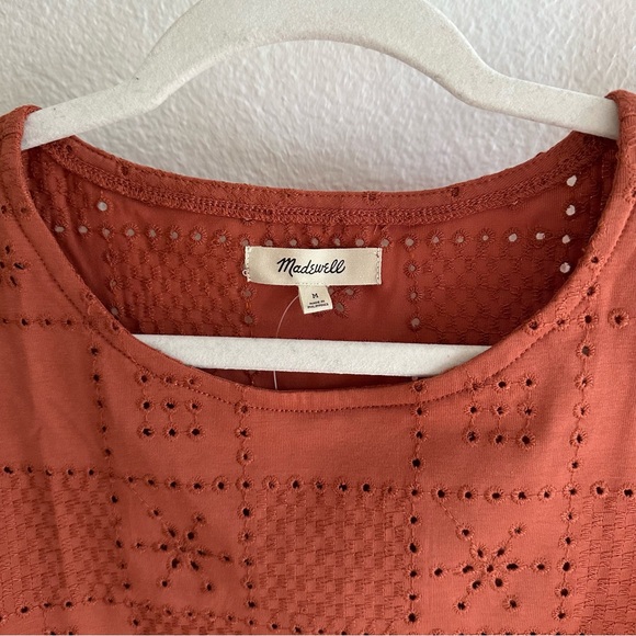 Madewell Embroidered Crop Top Sz M NWT - Picture 2 of 6